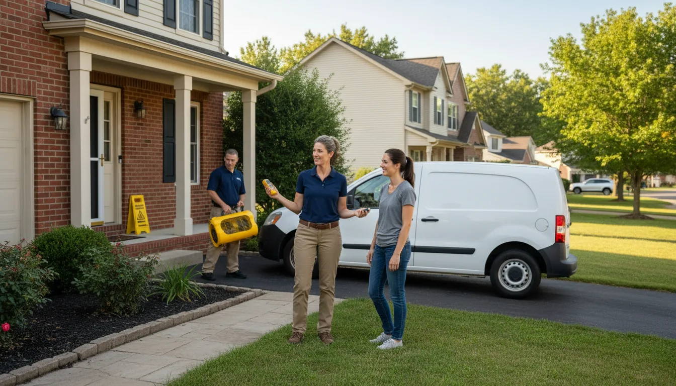 Water restoration image for Dehumidification And Cleanup Services in Xenia, OH